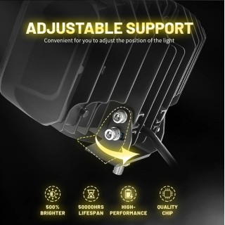 LED фар универсален с габарит, мигач, къси и дълги светлини